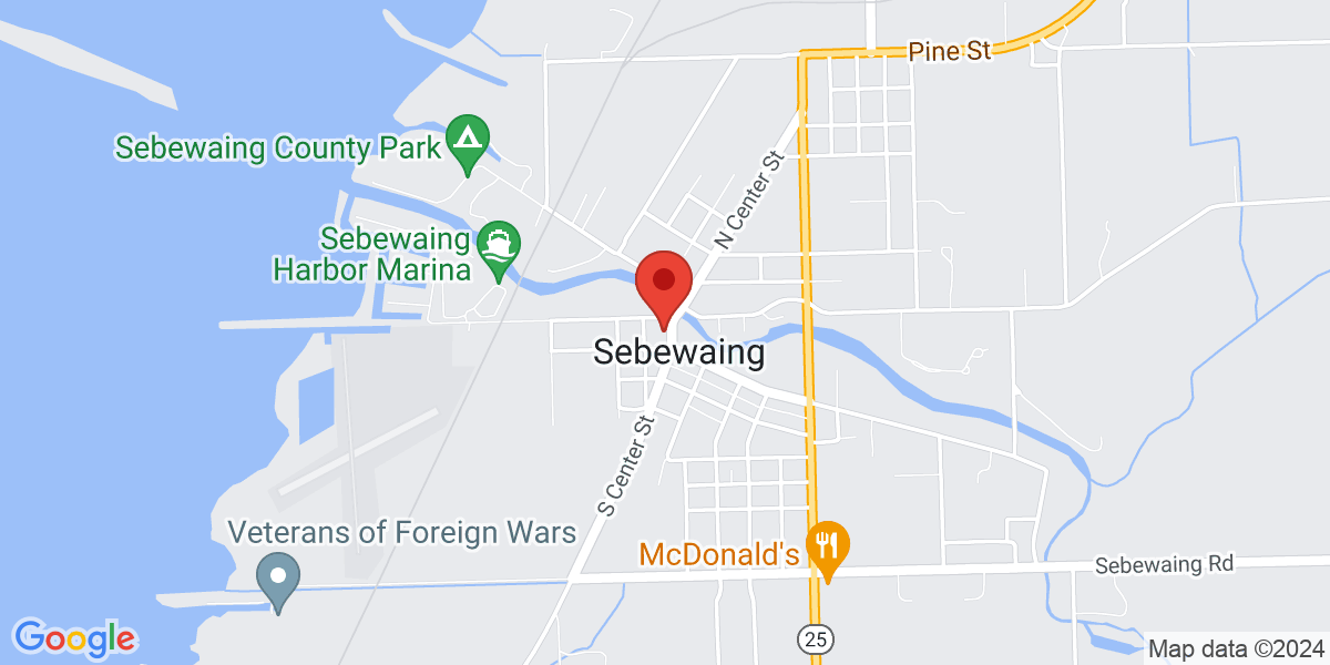 Map of Sebewaing Township Library